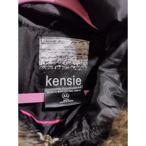 Kensie Women's Faux Fur Trim Puffer Coat Size XL NWT - Picture 5 of 6